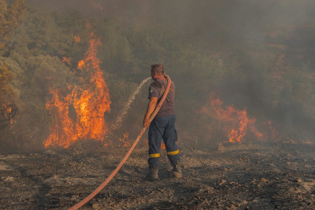 Rhodes wildfire