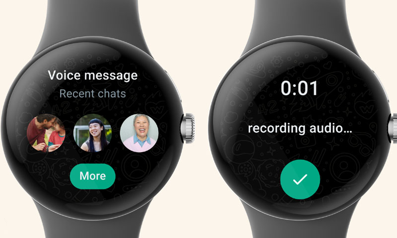 smartwatch whatsapp video call