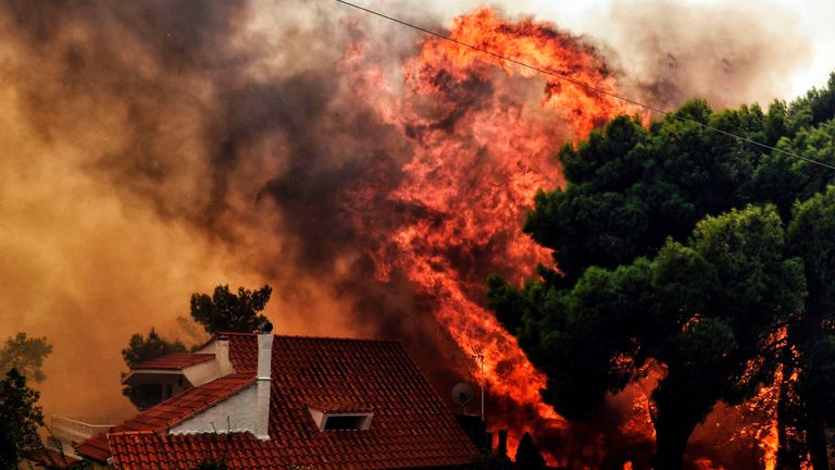 wildfires in Greece