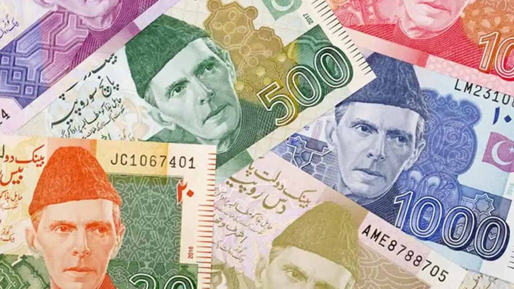 Pakistani rupee interbank closing