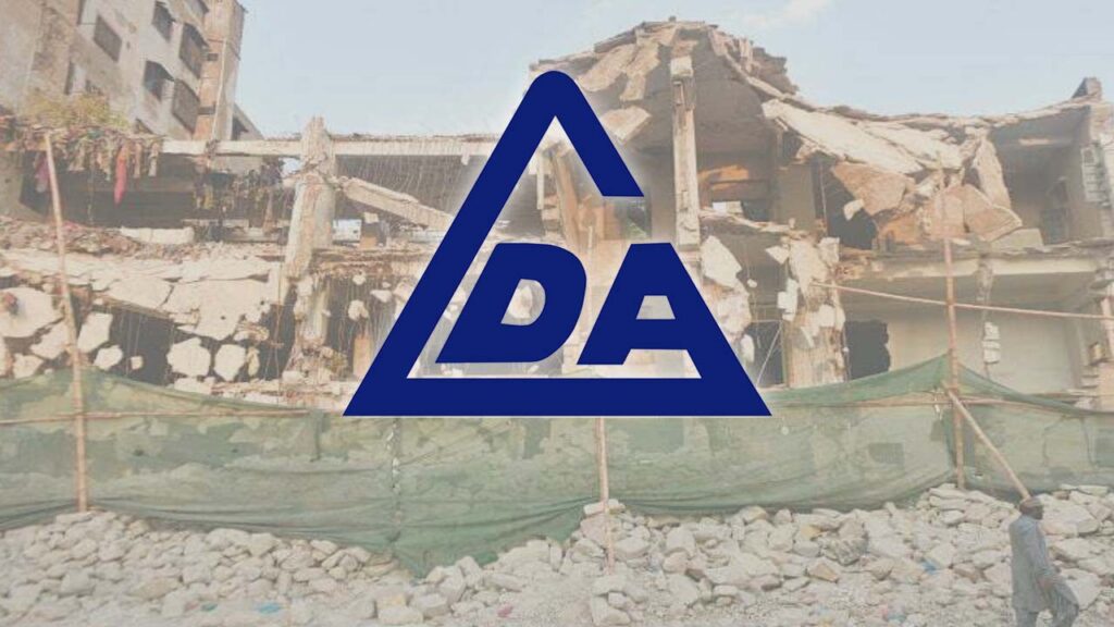 LDA demolished building