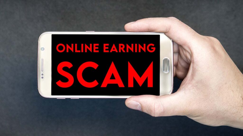 online earning mobile app scam