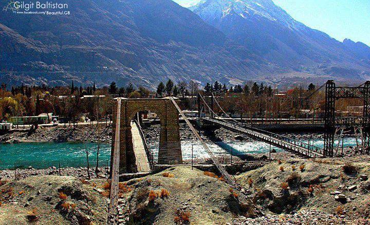 Gilgit twin bridge