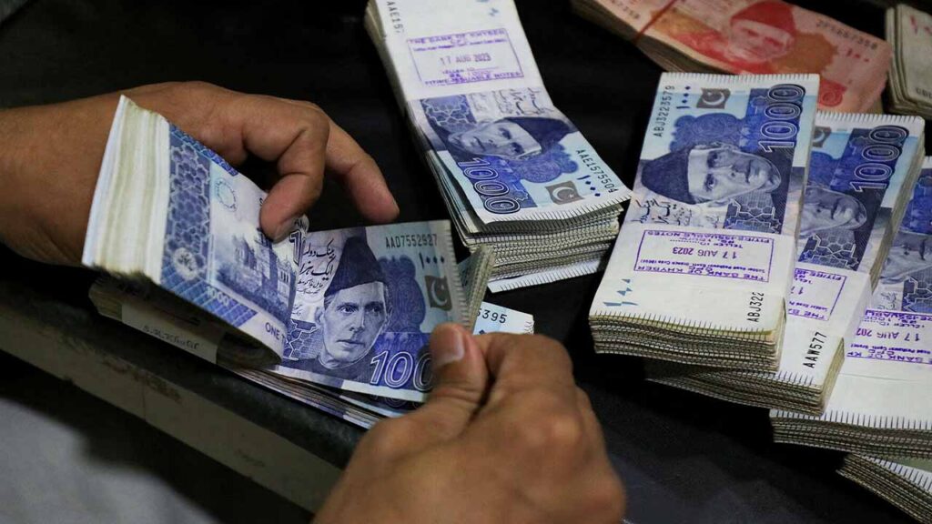 US dollar to Pakistani rupee interbank closing