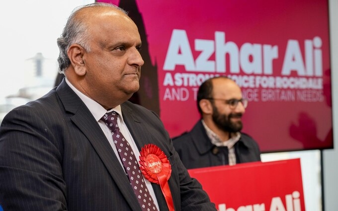Labour withdraws support for Rochdale by-election candidate Azhar Ali