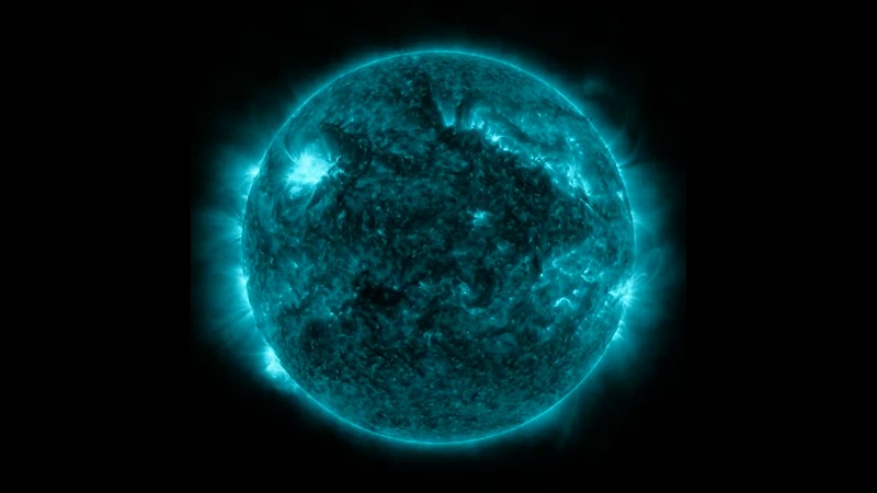 Solar flares captured by NASA