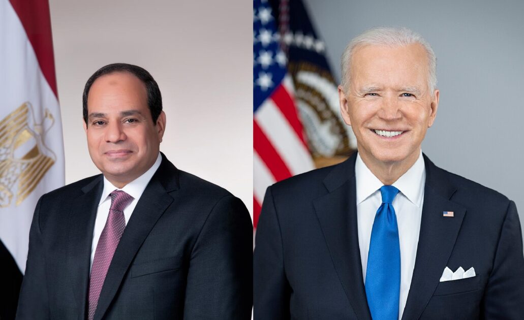 Egyptian President Sisi received a call from US President Biden to discuss Gaza ceasefire negotiations and the risk Rafah assault by Israel.