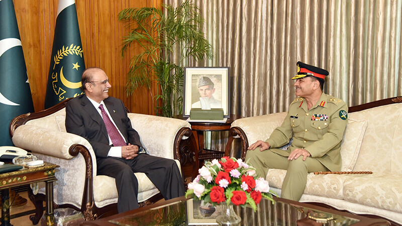 The Chief of Army Staff (COAS) General Asim Munir held a meeting with President Asif Ali Zardari in Rawalpindi on Wednesday.