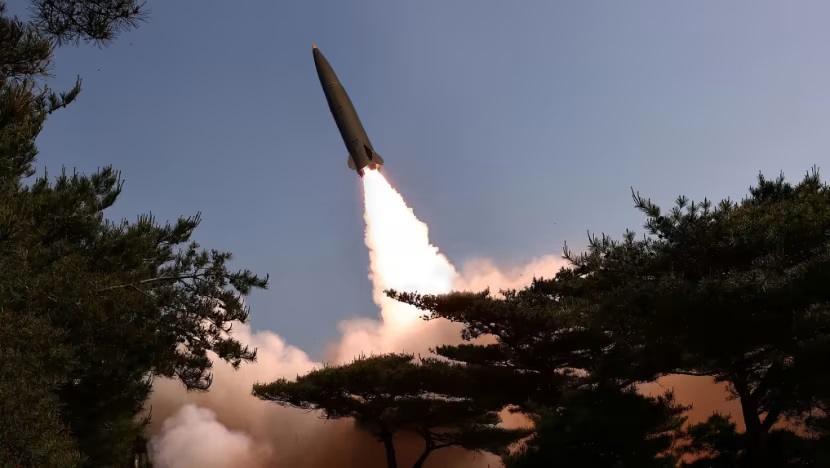 North Korea fired what appeared to be about 10 off its east coast, South Korea's military said on Thursday.