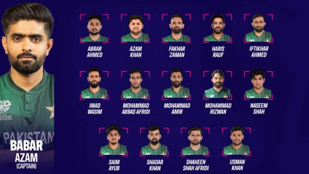 Pakistan t20 world cup 2024 squad