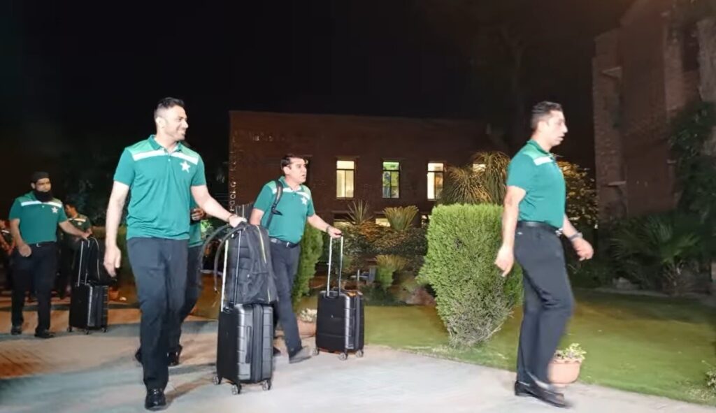 The Pakistan men's cricket team has departed from Lahore for a tour of Ireland and England in early hours of Tuesday.