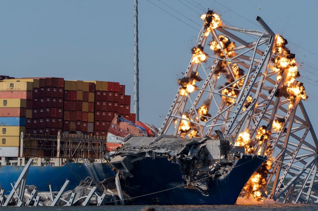 The Dali cargo ship lost electrical power several times before it crashed into the Francis Scott Key Bridge in March, killing six people, federal investigators said on Tuesday.