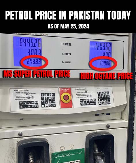 petrol prices in Pakistan today