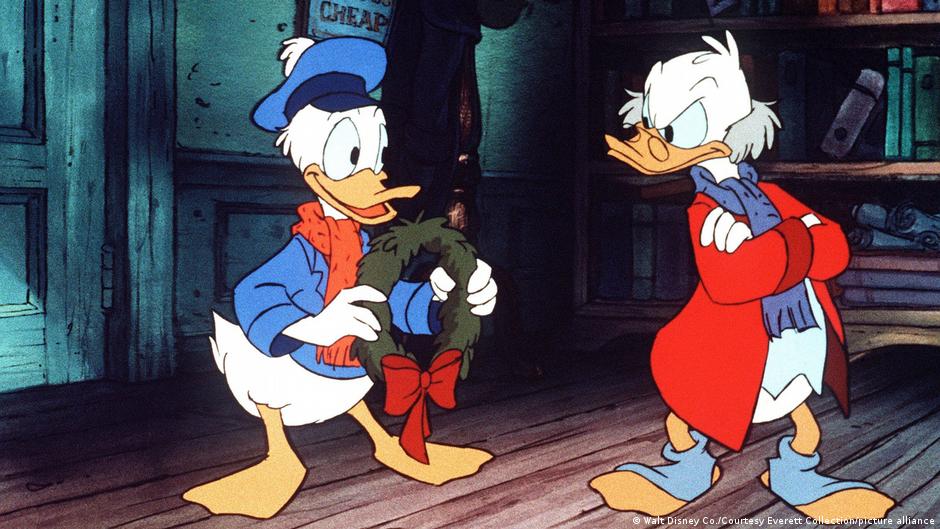Donald Duck and Scrooge McDuck in 'Mickey's Christmas Carol' (1983)