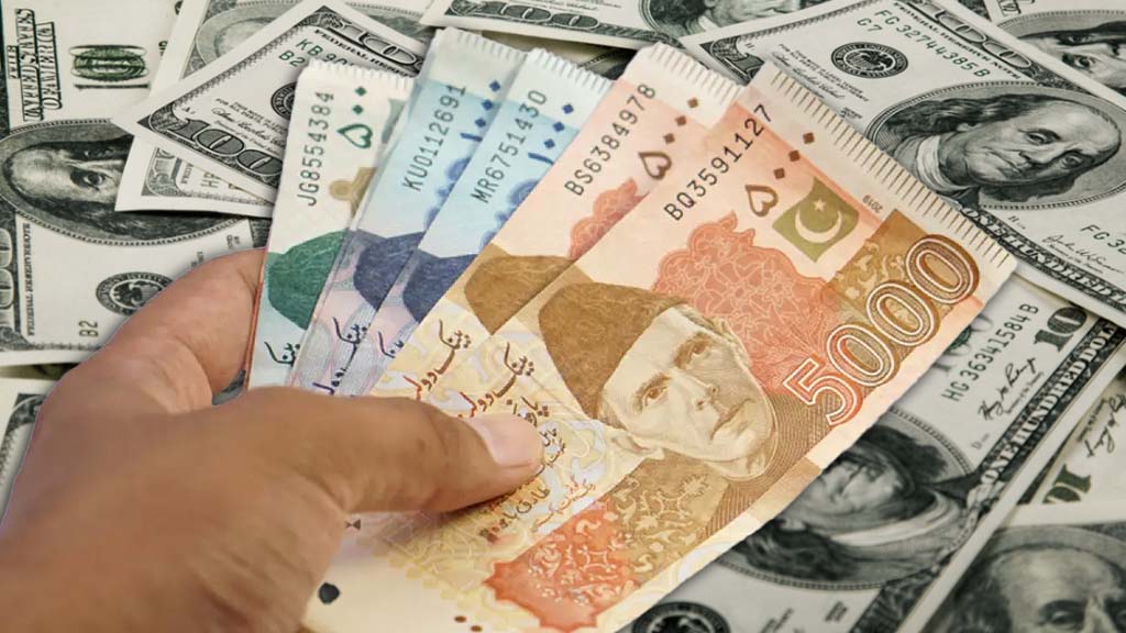 Pakistani rupee in US dollar