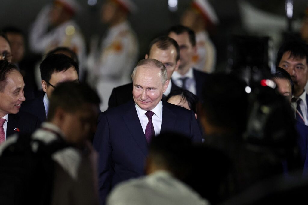 Russian President Vladimir Putin arrived in Vietnam early on Thursday for talks with the country's Communist leaders on the final stop of his two-nation tour of Asia after concluding a defence pact with North Korea.
