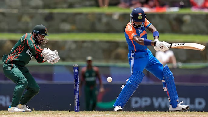 India effectively knocked Bangladesh out of the ICC Men’s T20 World Cup 2024 by defeating them by 50 runs.