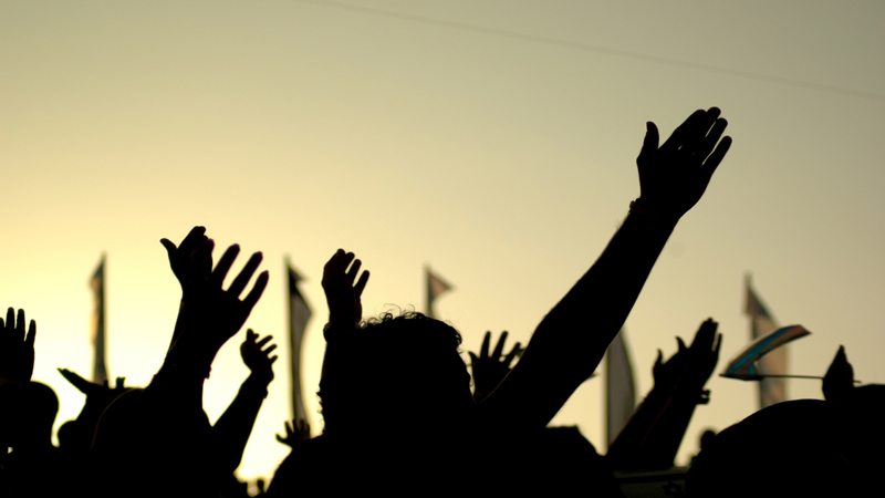 students protest