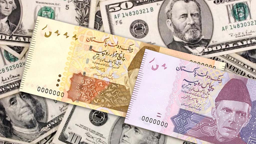 US dollar in Pakistani rupee