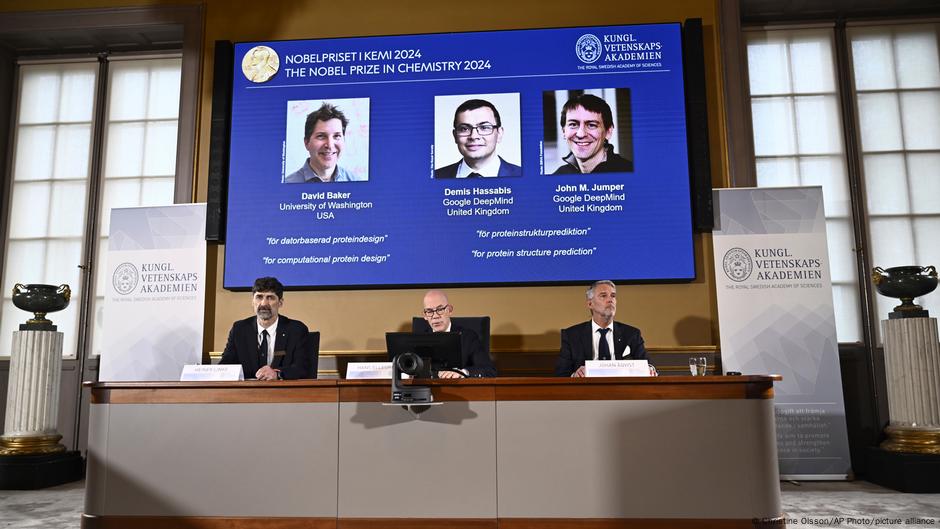 Baker, Hassabis and Jumper won the Nobel Prize in Chemistry for research into computational protein design and protein structure prediction.