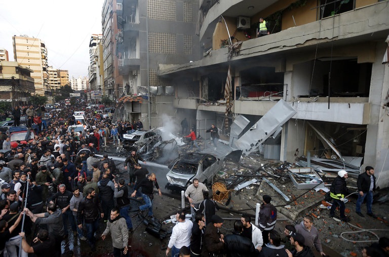 An Israeli airstrike killed five people in central Beirut, the second day in a row Israel has hit a target within the capital.