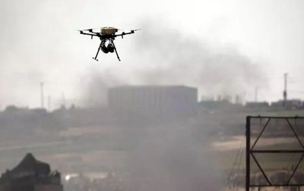 The Israeli military said on Tuesday that it intercepted a drone that entered Israeli territory from the east after sirens sounded in the Arava area, a valley that stretches from the Dead Sea to the Gulf of Eilat.