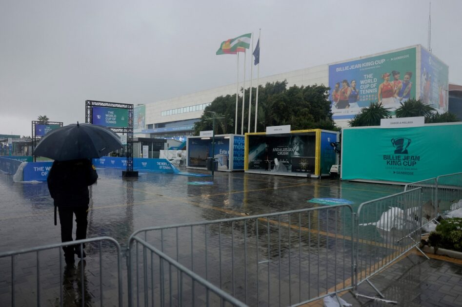 The Billie Jean King Cup Finals in Spain were postponed after Spanish authorities issued a red weather alert for extreme rain and flooding