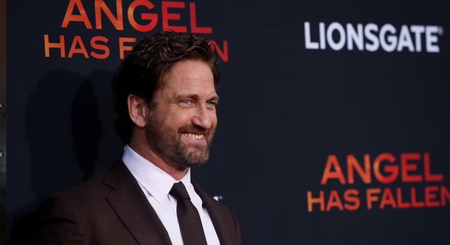 Gerard Butler goes from action hero to singing Santa in this Christmas mashup