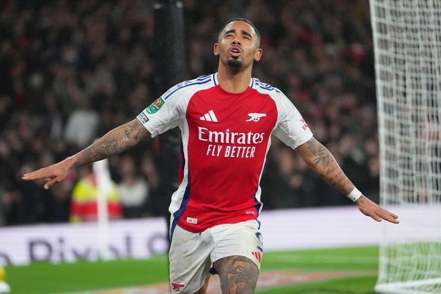 Gabriel Jesus bagged a second-half hat-trick as Arsenal came from behind to beat Crystal Palace 3-2 and move into the League Cup semi-finals