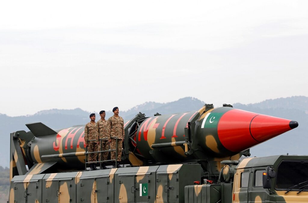 The US said it was imposing new sanctions related to long-range ballistic-missile programme of nuclear-armed Pakistan.