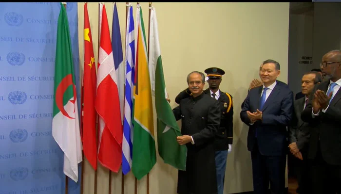 Pakistan's flag at UNSC