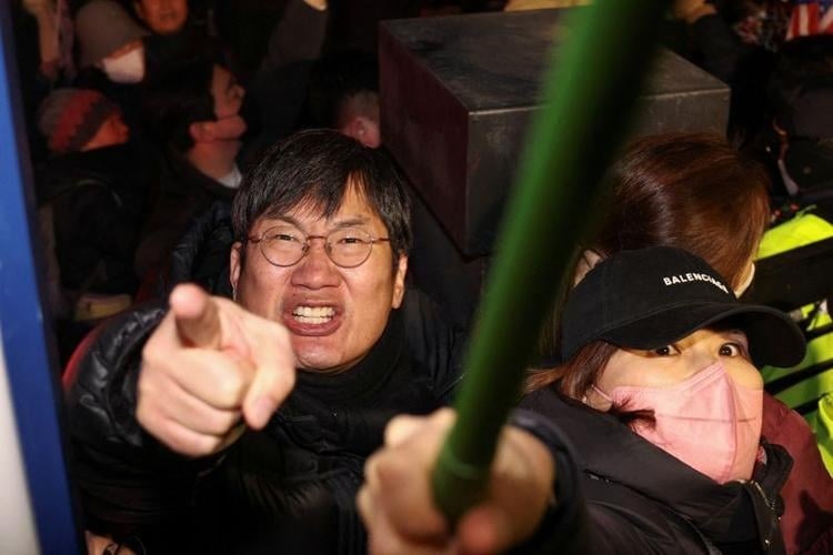 A South Korean court Sunday extended President Yoon's detention, leading to violent protests by hundreds of angry supporters.