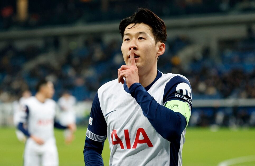 Tottenham Hotspur captain Son Heung-min scored in each half to earn his side a 3-2 victory at Hoffenheim in the Europa League on Thursday.