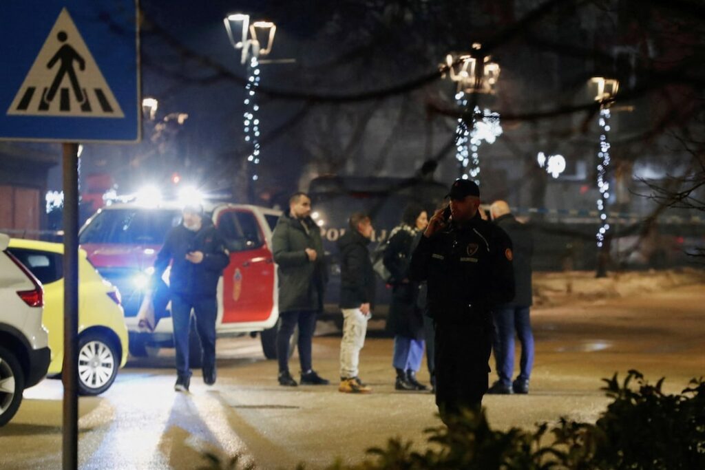 A gunman in Montenegro who was still at large killed at least 10 people on Wednesday, including two children, police said.