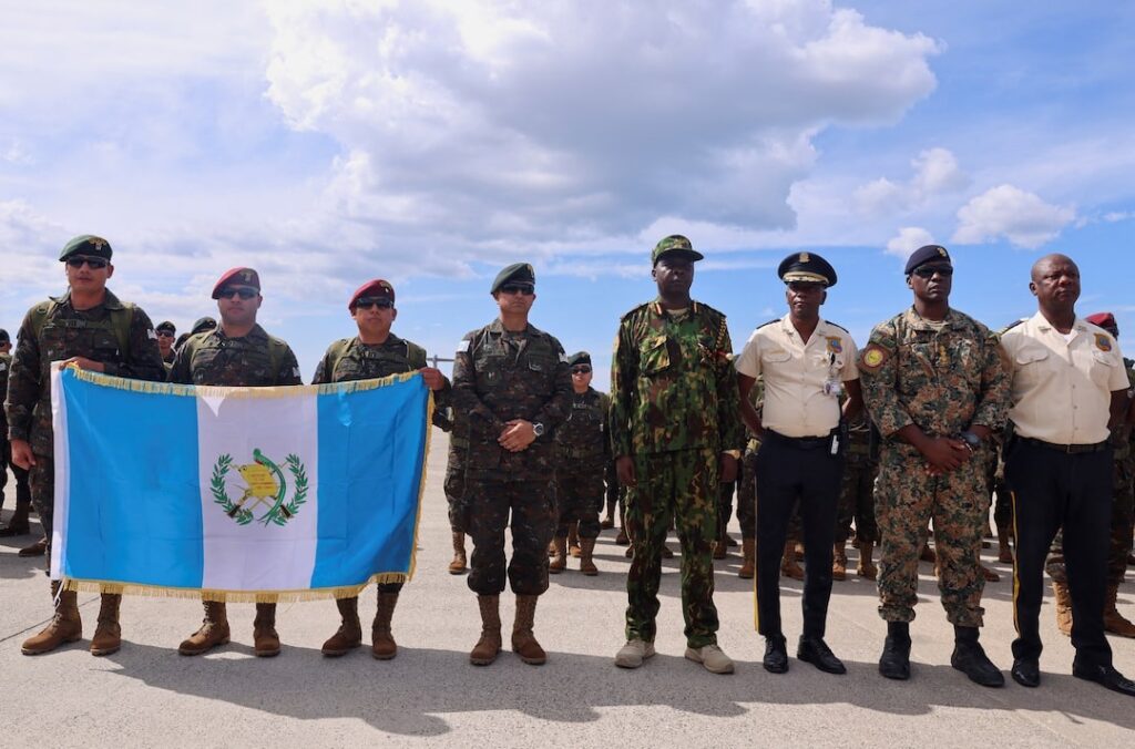 A second group of 75 Guatemalan soldiers arrived in the Haitian capital Port-au-Prince on Saturday to boost a United Nations-backed mission.