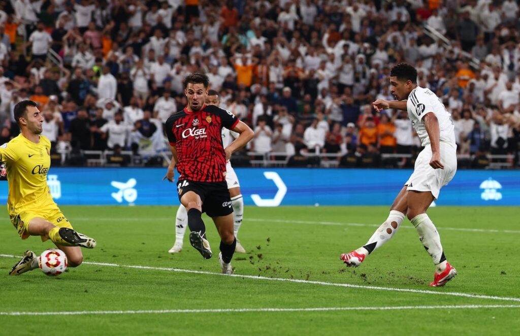 Second-half goals by Jude Bellingham and Rodrygo helped Real Madrid to a 3-0 win over Mallorca in the Spanish Super Cup semi-finals.