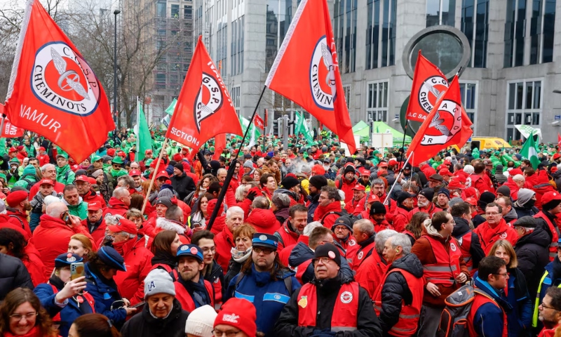 Belgium protest