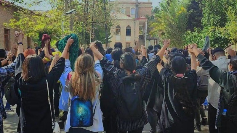 Students gathered for protests at Tehran University in a show of anger against the university's leadership following the murder of a student.