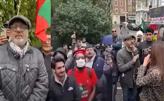 PTI protest against army chief in UK