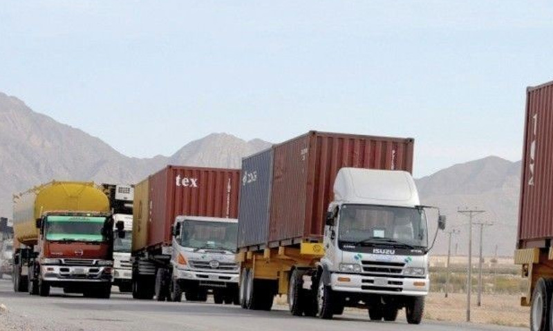 WFP aid trucks