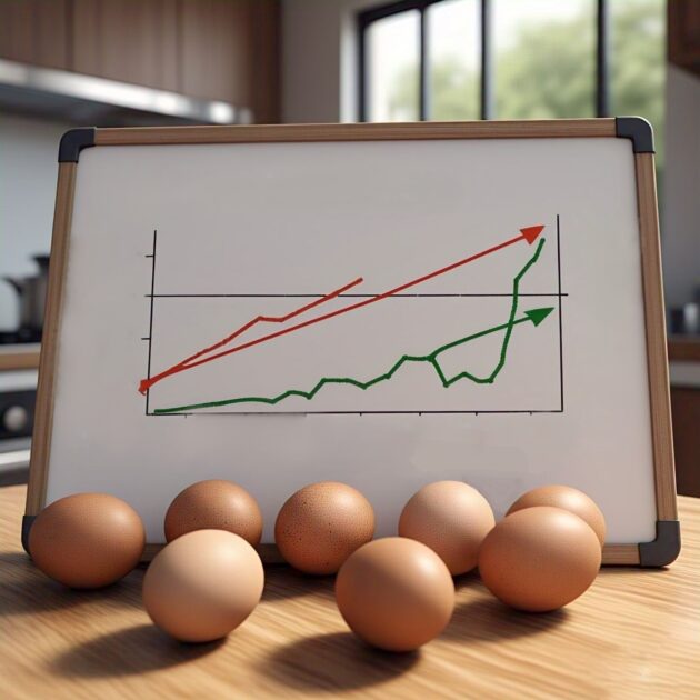 The Pakistan Statistics Bureau reported a slight inflation decrease, despite rising prices of essential items such as eggs.