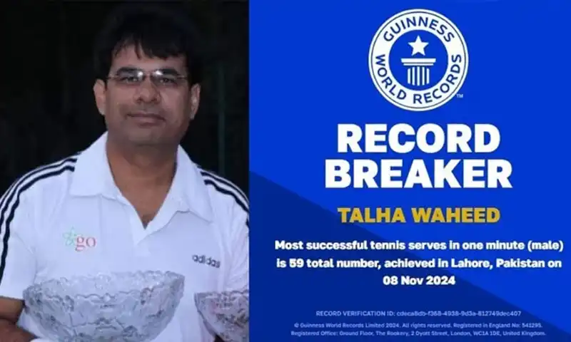 Talha Waheed breaks world record