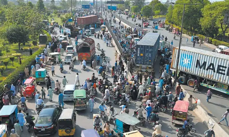 traffic chaos in capital