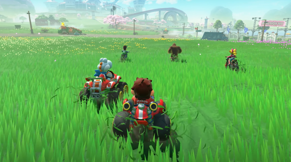 Gameplay of Mario Kart World. Taken from the Nintendo Direct. on 4.2.2025.