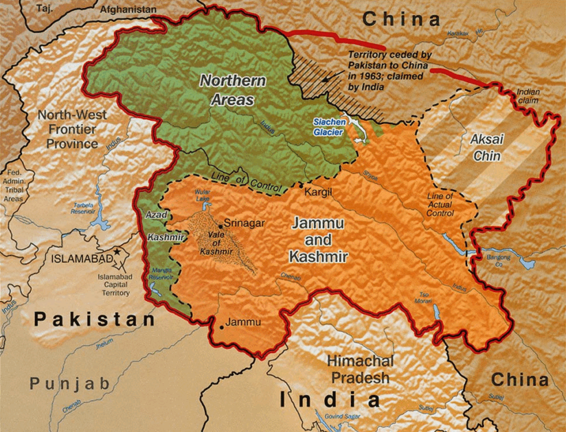 Troops from Pakistan and India exchanged fire overnight across the Line of Control (LOC) in disputed Kashmir on Friday.