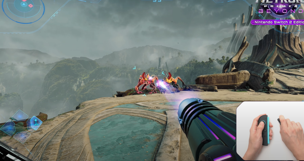 Gameplay of Metroid Prime 4 Beyond. Taken from the Nintendo Direct. on 4.2.2025.