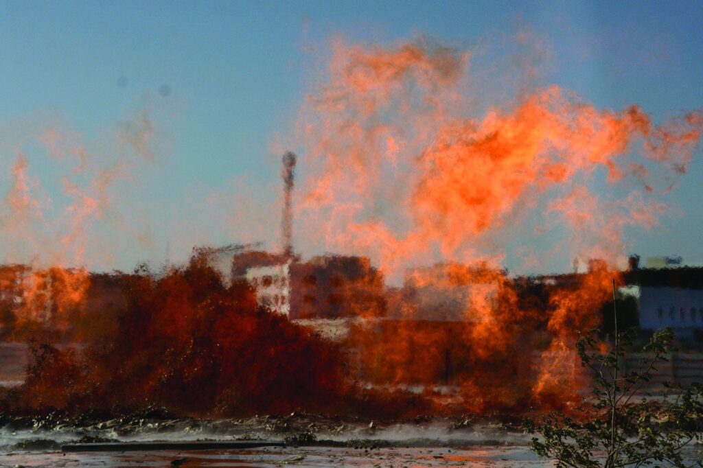 Korangi creek fire extinguished