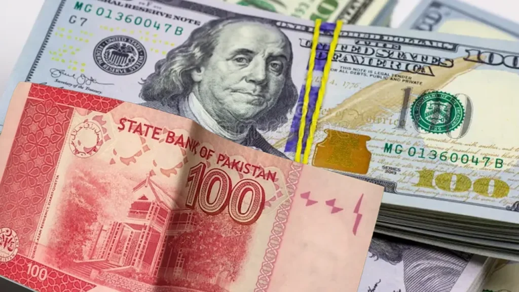 US dollar in Pakistani rupee