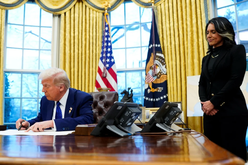 US President Donald Trump on Tuesday repudiated Director of National Intelligence Tulsi Gabbard's assessment that Iran has not been building a nuclear weapon, publicly contradicting his spy chief for the first time during his second term.