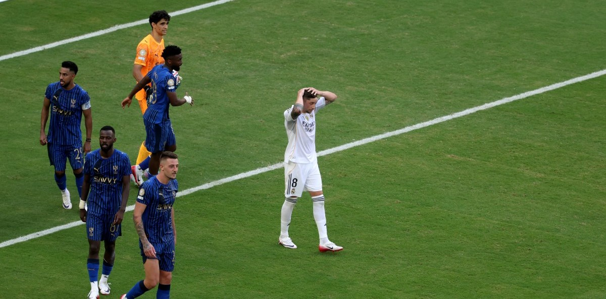Federico Valverde missed a stoppage-time penalty as Real Madrid were held to a 1-1 draw by Saudi Arabia's Al-Hilal in the Club World Cup.